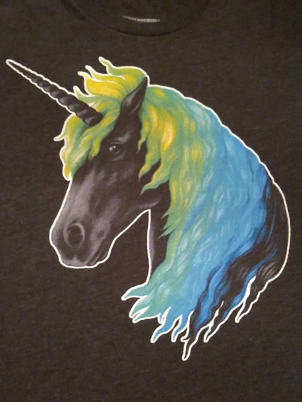 Black Unicorn Graphic T-Shirt